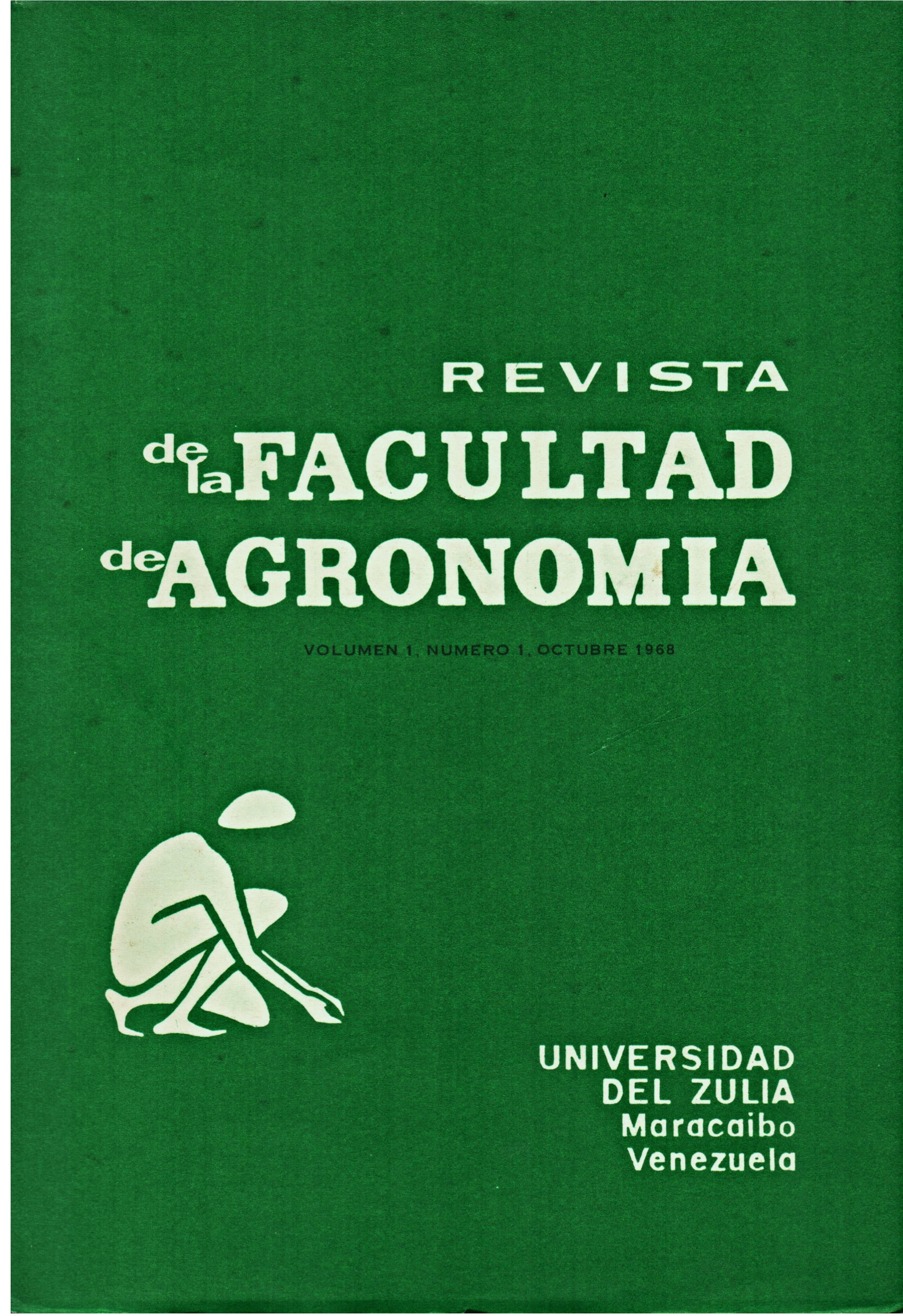 Cover of volume 1, number 1 of the Rev. Fac. Agron. (LUZ)